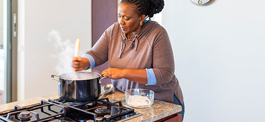 Cooking with gas stove - All 14 formats