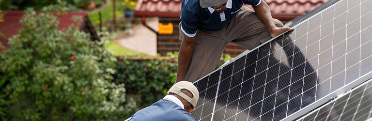 Solar panel installation